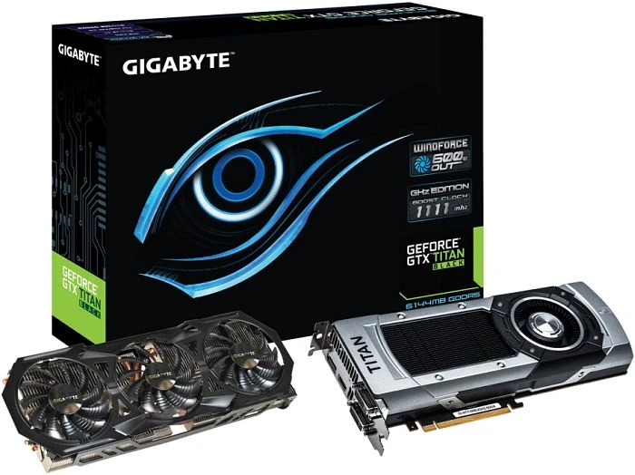 GIGABYTE GeForce GTX Titan Black Windforce 3X OC GHz Edition, 6GB GDDR5, 2x DVI, HDMI, DP