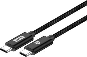 Conceptronic ETTA03B12 USB-C Kabel, USB 2.0, 480Mb/s, 240W PD 3.1, USB-C Stecker auf USB-C Stecker, schwarz, 1.2m