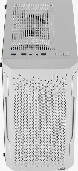 AeroCool Trinity Mini White, weiß, Lüfter LED Fixed RGB, Glasfenster
