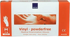 Abena Vinyl Einweghandschuhe M transparent, 100 Stück