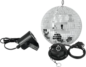 Eurolite Spiegelkugelset 20cm mit LED Spot