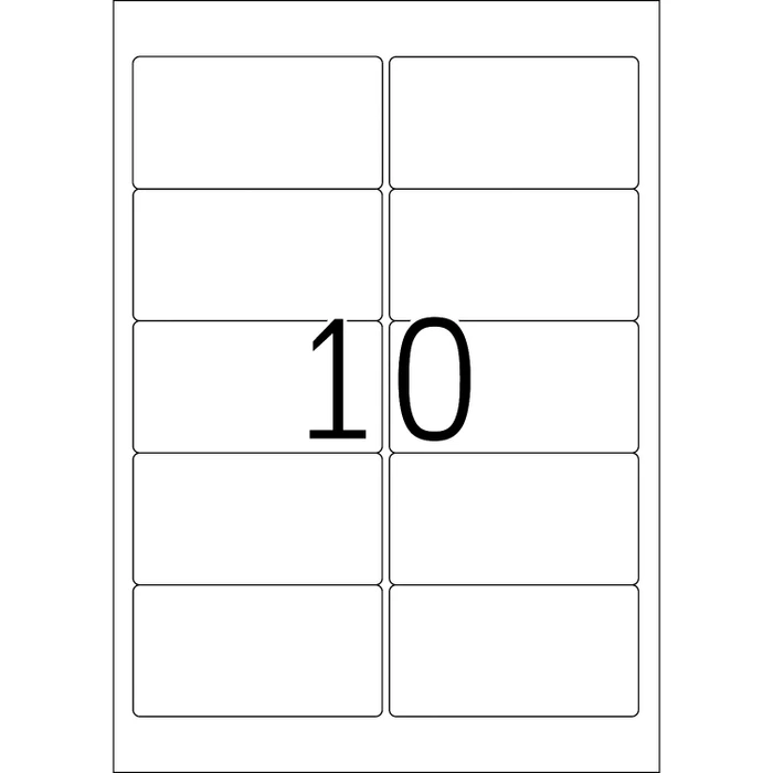 Herma Etiketten Premium, 96x50.8mm, weiß, matt, 100 Blatt (1000 Etiketten)