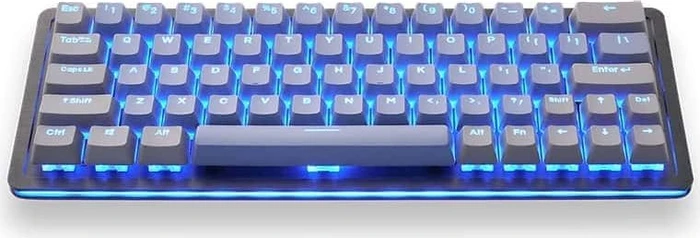 Mountain Mineral Keycap Set, Kunststoff (PBT) Double-Shot, grau/blau, 113 Tasten (104+9), ANSI-US