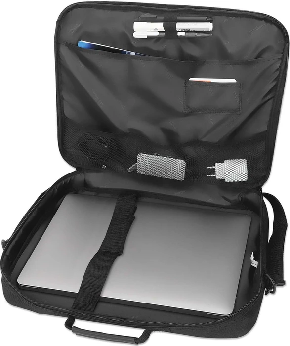 Manhattan Cambridge Clamshell 17.3" Notebooktasche schwarz