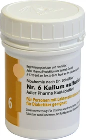 Adler Schüßler Salz Nr. 6 Kalium sulfuricum D6 Kautabletten, 100g