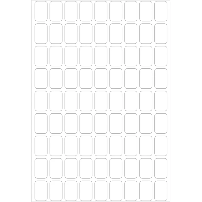Herma Vielzwecketiketten, 10x16mm, weiß, 32 Blatt (2592 Etiketten)