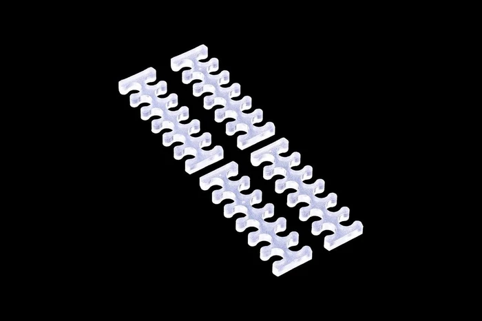 Alphacool Eiskamm X12 Kabelkamm 3mm, klar, 4er-Pack