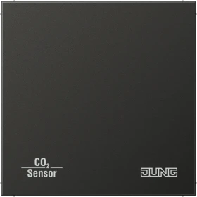 Jung KNX CO2-Sensor 2-fach Aluminium anthrazit, Multisensor (CO2 AL 2178 AN)
