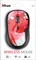 Trust Yvi Wireless Mouse Red Brush, USB Vorschaubild