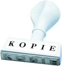 Wedo Textstempel mit Motiv KOPIE, weiß