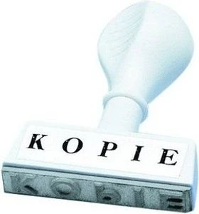 Wedo Textstempel mit Motiv KOPIE, weiß