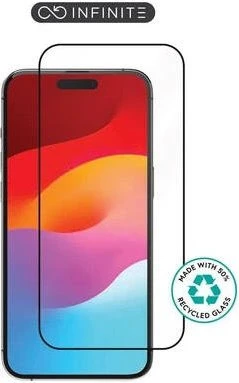 eSTUFF Infinite Titan Shield Full Cover Screen Protector für Apple iPhone 15 Plus schwarz