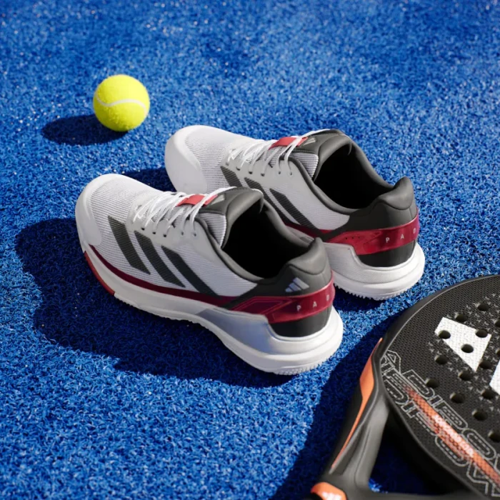 adidas Crazyquick Padel cloud white/core black/lucid red (Herren)