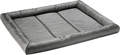 Hunter Vermont Hundematte, Polyester, robust und schmutzabweisend, gepolstert, 100x80cm, grau