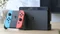 Nintendo Switch OLED schwarz/blau/rot Vorschaubild