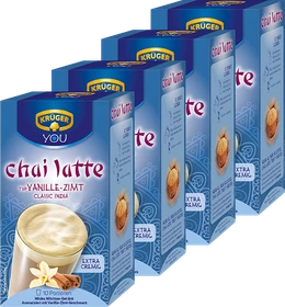Krüger You Chai Latte Vanille-Zimt Tee Beutel, 40 Stück (4x 10 Stück)
