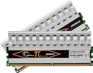 G.Skill UDIMM 4GB Kit, DDR2-1066, CL5-5-5-15