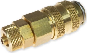 DRAK-Aquaristik Einhandkupplung Messing für Kunststoffschlauch, 4/6mm
