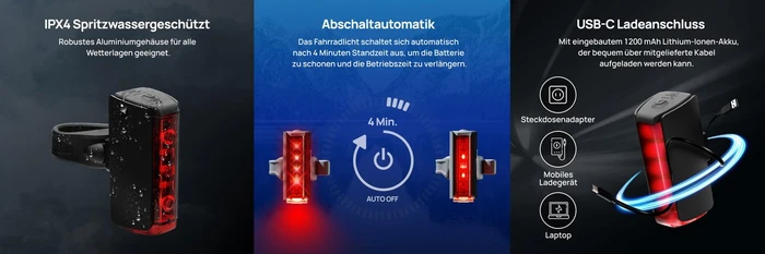 Fischer Twin Stop 110 Lux + RBS Beleuchtungsset