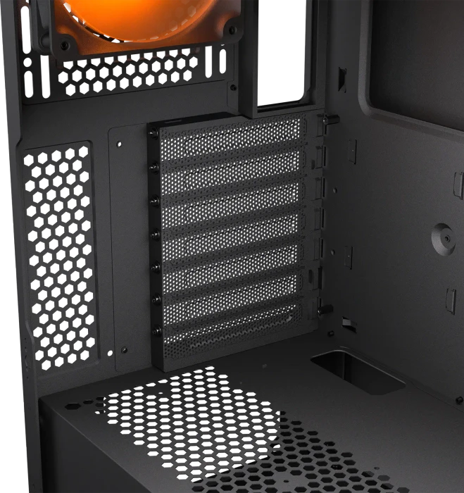 Cougar Airface Flo RGB, schwarz, Glasfenster