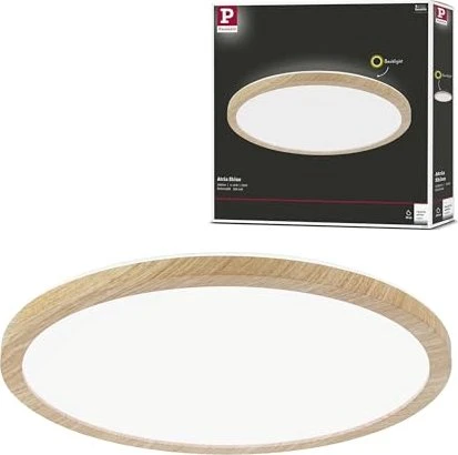Paulmann Atria Shine Backlight LED Panel rund 16W holzoptik