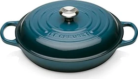 Le Creuset Gourmet-Profitopf Bräter aus Gusseisen rund 26cm 2.2l deep teal