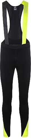 Gore Wear C5 Thermo Trägerhose+ Fahrradhose lang black/neon yellow (Herren)