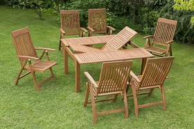 Merxx Comodoro Gartenmöbel-Set eukalyptus, 7-tlg.