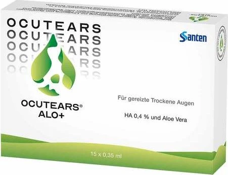 Santen Ocutears Alo+ Augentropfen Einzeldosispipetten, 5.25ml (15x 0.35ml)