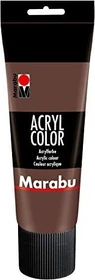 Marabu Acryl Color Acrylfarbe, mittelbraun, 225ml