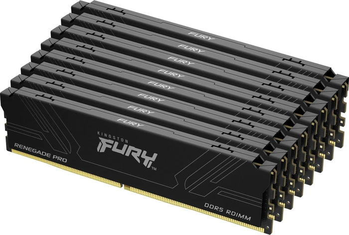 Kingston FURY Renegade Pro RDIMM 128GB Kit, DDR5-7200, CL38-50-50, 1RX8, reg ECC