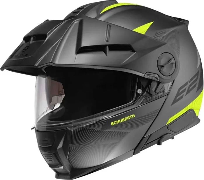 Schuberth E2 Defender matt schwarz/gelb