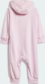 adidas Essentials 3-Streifen French Terry Einteiler Jumpsuit clear pink/white (Junior)