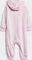 adidas Essentials 3-Streifen French Terry Einteiler Jumpsuit clear pink/white (Junior) Vorschaubild