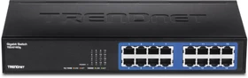 TRENDnet TEG-S GREENnet Desktop Gigabit Switch, 16x RJ-45 (TEG-S16DG)