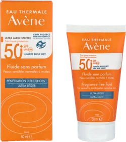 Pierre Fabre Avène Sonnenfluid ohne Duftstoffe LSF50+, 50ml
