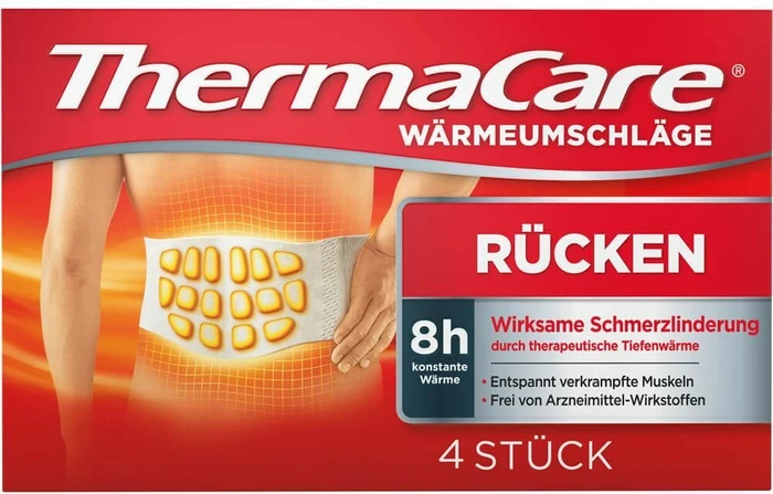 ThermaCare bei Rückenschmerzen Wärmeauflagen, 4 Stück