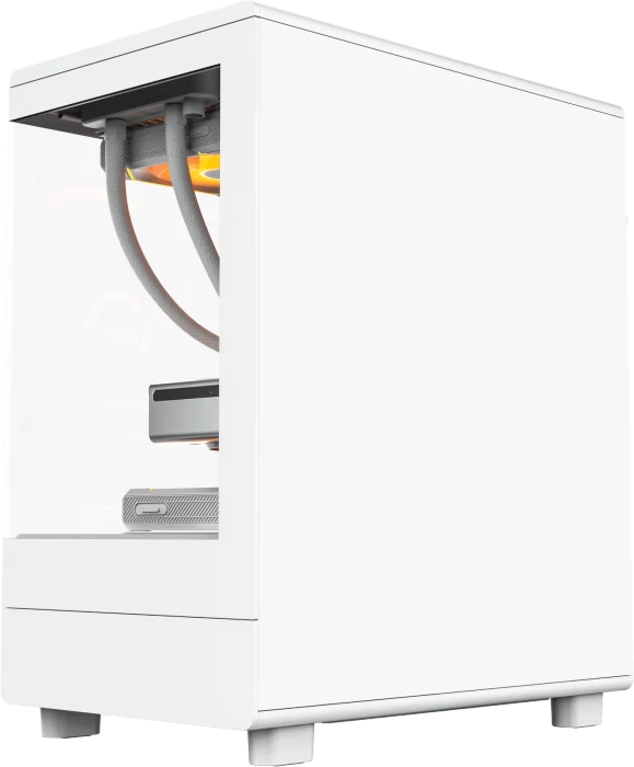 DarkFlash DB330M White, Glasfenster