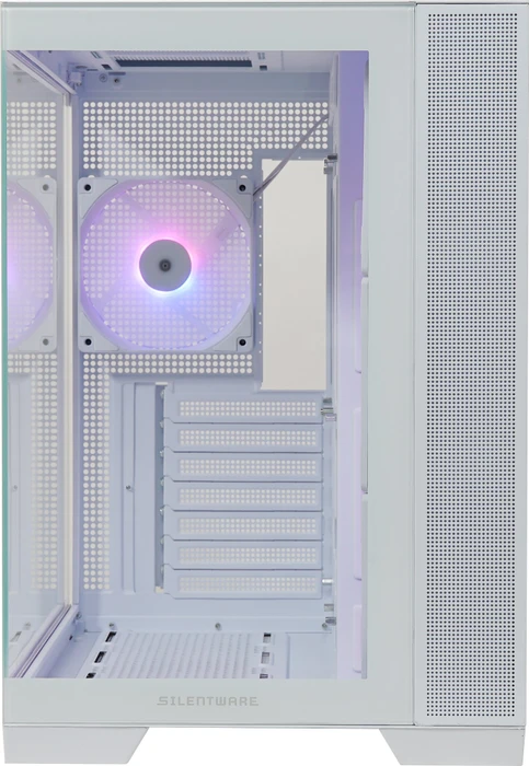 Silentware View A-RGB White, Glasfenster