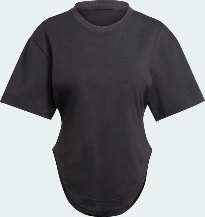adidas by Stella McCartney Sportswear Curved Hem T-Shirt kurzarm schwarz (Damen)