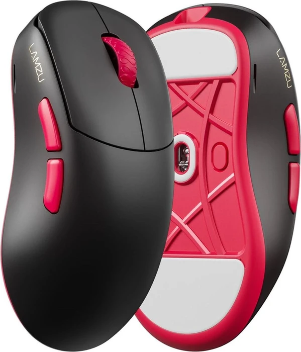 Lamzu Thorn V2 8K Wireless Gaming Mouse schwarz/rot, USB