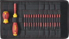 Wiha SoftFinish electric slimVario 2831 T18 Bitset inkl. Tasche, 19-tlg.