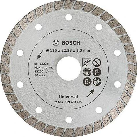 Bosch DIY Turbo Diamanttrennscheibe, 125x2x22.23mm, 1 Stück