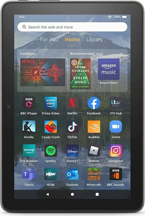 Amazon Fire HD 8 Plus KFRAPWI 2022, mit Werbung, grau, 32GB