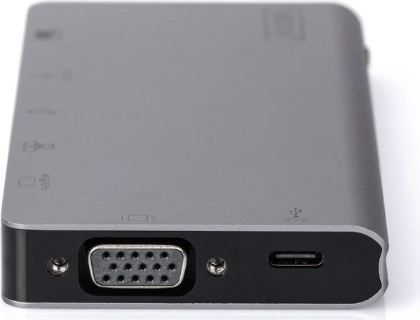 Digitus Multiport Travel Dock grau, USB-C 3.0 [Buchse]
