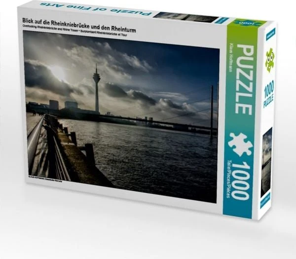 Calvendo Blick auf die Rheinkniebrücke und den Rheinturm