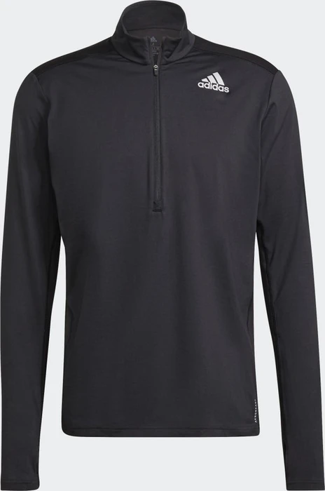 adidas Own The Run 1/2 Zip Laufshirt langarm schwarz (Herren)