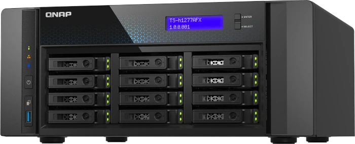QNAP Turbo Station TS-h1277AFX-R7-32G, 32GB RAM ECC, 2x RJ-45 10GBase-T, 2x RJ-45 2.5GBase-T
