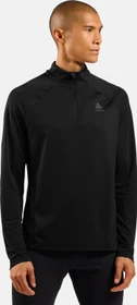 Odlo Essentials Ceramiwarm Midlayer Half Zip Laufshirt langarm schwarz (Herren)
