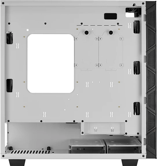 AeroCool Flo, weiß, Glasfenster